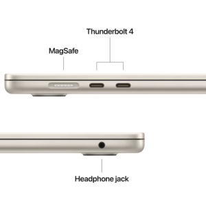 MacBook Air 15.3" Retina/Apple M4 (CPU 10- core, GPU 10- core, Neural Engine 16- core)/16GB/512GB - starlight - INT KB (2025) - Img 2