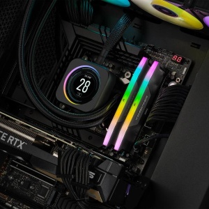 Memorie RAM CORSAIR VENGEANCE RGB 32GB (2x16) DDR5, 6000MHz, CL38, 1.35V, XMP 3.0, negru, Kit of 2 - Img 5