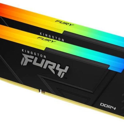 Memorie RAM Kingston DDR4 32GB 3600MHz CL18 1.35V Dual Channel Kit Fury Beast RGB Black XMP
