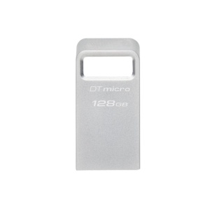 Memorie USB Flash Drive Kingston 128GB Data Traveler Micro, USB 3.2 Gen1, Metalic