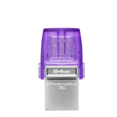 Memorie USB Flash Drive Kingston 64GB DT MicroDuo, USB 3.0, micro USB 3C - Img 2
