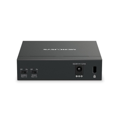 MERCUSYS DESKTOP SWITCH 5PORT MS105GP POE, Interfata: 5 x 5× 10/100/1000 Mbps RJ45 ports, 4 x POE, PoE Power Budget: 65 W, Standarde si protocoale: IEEE 802.3x Flow Control, dimensiuni: 99.8*98*25mm, - Img 2
