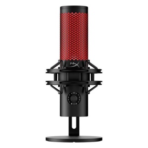 Microfon HyperX QuadCast 2, USB-C, pentru gaming, streaming si podcasting, control on-board, iluminare LED, stand antișoc demontabil, PC/Mac/PS5/PS4, negru
