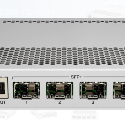 Mikrotik CRS305-1G-4S+OUT FIBERBOX PLUS, Procesor: 800 MHz dual core, Sistem operare: RouterOS v7 / SwOS, 256Mb RAM, 16MB Flash, POE in 802.3af/at 42-57 V, interfata: 1 x 10/100/1000, 4 x SFP, Wwatherproof: IP66. - Img 3
