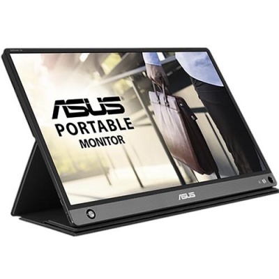Monitor 15.6" ASUS MB16AHP, ZenScreen GO, Portable Monitor, IPS, 16:9 ,FHD 1920*1080, non-glare, 5 ms, 178/178, 250 cd/m2, 700:1, Flicker free,Low BlueLight, boxe 2*1W, USB Type-C, micro HDMI, cabluri USB/ HDMIincluse, ZenScreen pen, culoare argintiu+