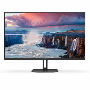 MONITOR 27" AOC 27V5CE/BK, Tehnologie display: IPS, Rezolutie:1920x1080, Tip iluminare fundal: W-LED, Aspect Ratio: 16:9, Anti glare ,Luminozitate: 300 niti, Timp de raspuns: 4ms GtG, Angle View: 178/178,Contrast static: 1000:1, Contrast dinamic: 20M:1,