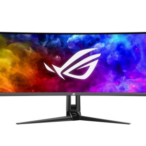 MONITOR ASUS PG49WCD 49 inch, Panel Type: OLED, Resolution: 5120x1440, Aspect Ratio: 32:9, Refresh Rate:144Hz, Response time GtG: 0.03 ms, Brightness: 1000 cd/m², Contrast (static): 135,000:1, Contrast (dynamic): 100,000,000:1, Viewing angle: 178º(R/L),