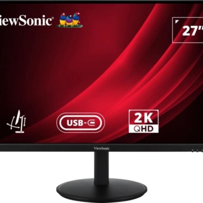 Monitor ViewSonic 27" VG2709-2K-MHDU-2, Diagonal (inch): 27, Diagonal (cm): 68.58, Aspect ratio: 16:9, Panel: IPS, Resolution: 2560x1440, Refresh Rate: 100Hz, Response time GtG: 4ms, Brightness (max): 350 cd/m², Contrast (static) : 1000:1, Contrast