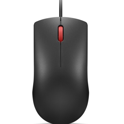 Mouse cu fir Lenovo 120; 1600DPI; conectivitate: USB-A; senzor optic; numar de butoane: 3; greutate: 90g; lungimea cablului: 1.5m; compatibil cu Windows 10 Home Single Language 64, Windows 11; culoare: negru - Img 1