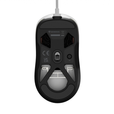 Mouse gaming cu fir Gensesis Krypton 660, interfata USB, 12000 DPI, 6 butoane, iluminare RGB, alb - Img 11