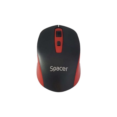 MOUSE Spacer, PC sau NB,1600 dpi, butoane/scroll 4/1, negru cu rosu - Img 3