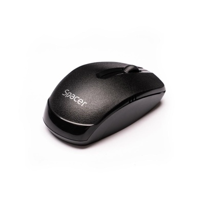 MOUSE Spacer, PC sau NB, fara fir, USB 2.4 GHz, optic, 1000 dpi, butoane/scroll 3/1, negru, SPMO-161 - Img 3
