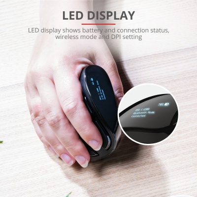 Mouse Trust Voxx, Rechargeable Ergonomic Wireless, negru - Img 8