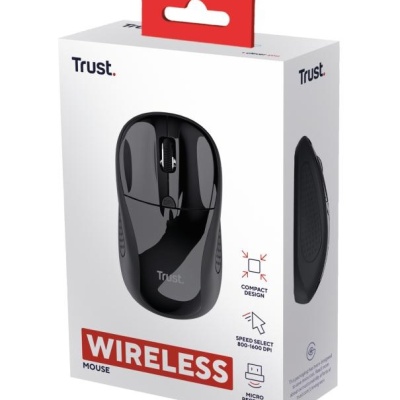 Mouse Trust Wireless, rezolutie maxima 1600 DPI, negru - Img 8