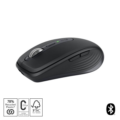 Mouse wireless Logitech MX Anywhere 3S, cu laser, 6 butoane, rezolutie maxima 8000 DPI, negru - Img 4