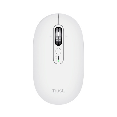 Mouse wireless Trust Seron Hyperscroll, 7 butoane, rezolutie maxima 3200 DPI, alb