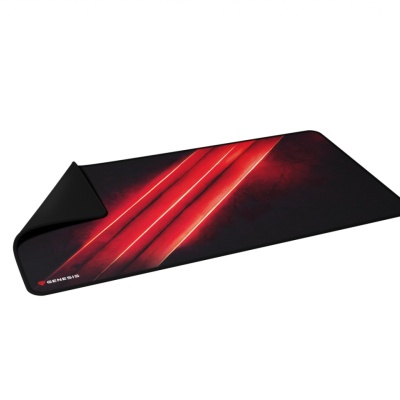 Mousepad Genesis Carbon 500 Maxi Flash, material cauciuc + textil, dimensiuni 900x450x2.5 mm, negru/rosu - Img 6