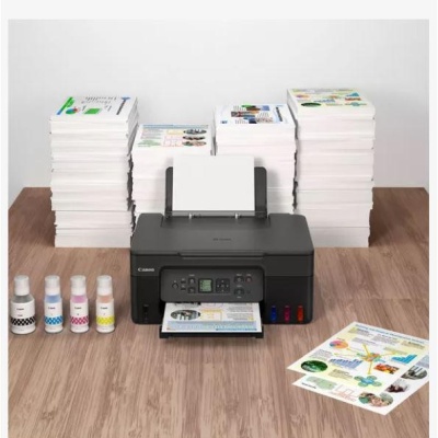 "Multifunctional inkjet color CISS Canon PIXMA G3470 Black, dimensiune A4(Printare, Copiere, Scanare), viteza imprimare 11ipm alb-negru, 6ipm color,rezolutie printare 4800x1200 dpi, imprimare fara margini, alimentarehartie 100 coli, scanner CIS rezolutie - Img 2