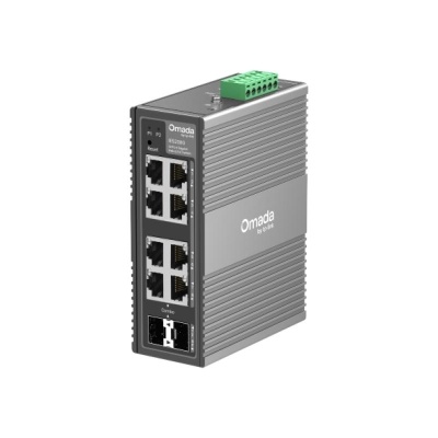 Omada 8-Port Gigabit Industrial Easy Managed Switch 8× Gigabit Ports (6× RJ45, 2× RJ45/SFP Combo) Professional Industrial-Grade Design: -40~75°C Operating Temperature, 6kV Lighting Protection, and 1+1 Redundant Power Input Abundant Features: VLAN, QoS,