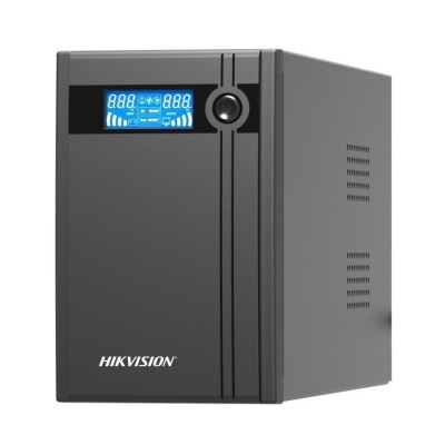 Oversea UPS Hikvision DS-UPS2000; capacitate UPS: 2000 VA / 1200 W, input voltage range: 140 VAC to 290 VAC, frecventa input: 50/60 Hz self- adaptive, tip plug: Schuko, output voltage range: 210 VAC to 235 VAC, frecventa output: 50 Hz ± 0.5 Hz, tip