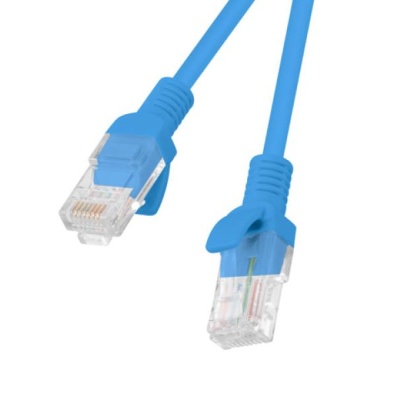 PATCHCORD CAT.6 UTP 0.5M BLUE FLUKE PASSED LANBERG