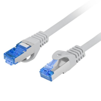 PATCHCORD CAT.6A S/FTP LSZH CCA 0.25M GREY FLUKE PASSED LANBERG