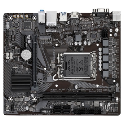 Placa de baza GIGABYTE H610M H V2 LGA1700, 2x DDR5, 1x PCIE x16 1x PCIE x1, 1x M.2, 1x D-Sub 1x HDMI, 4x SATA 6GB/s, mATX - Img 4