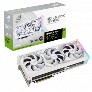 Placa video Asus ROG Strix GeForce RTX 4090 OC White Edition 24GB GDDR6X Graphic Engine NVIDIA® GeForce RTX™ 4090 Bus Standard PCI Express 4.0 OpenGL OpenGL®4.6 Video Memory 24GB GDDR6X Engine Clock OC mode: 2640 MHz Default mode: 2610 MHz (Boost Clock)