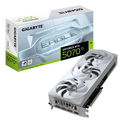 Placa Video GIGABYTE GEFORCE RTX 5070 TI EAGLE OC ICE SFF 16GB GDDR7 256 bit, PCIE 5.0, 1x HDMI 3x DP - Img 2
