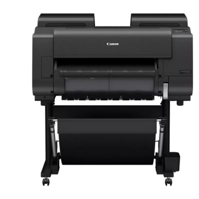 Plotter Canon GP-2600S A1 24", 7 culori, Rezolutie printare: 2,400 x 1,200 dpi, 18.432 de duze (MBK/C/M/Y/O: 1536 de duze x2, PBK/GY: 1536 de duze x1), Cerneluri pe bază de pigmenţi: 7 culori (negru mat, negru foto, cyan, magenta, galben, gri,