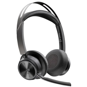 Poly Voyager Focus 2 Microsoft Teams Certified USB-C-C Headset +USB-C/A Adapter +Charging Stand