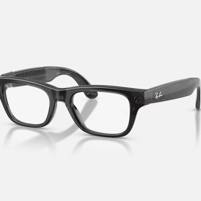 Ray-Ban Meta Blayzer Optics Gen 2 AI Glasses Shiny Transparent Black/Demo