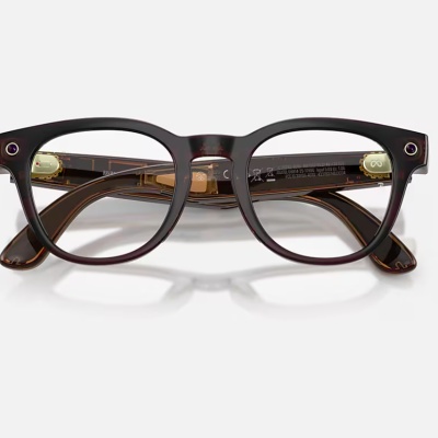 RAY-BAN META SCRIBER OPTICS GEN 2 Shiny Transparent Umber/ Demo Lens - Img 4
