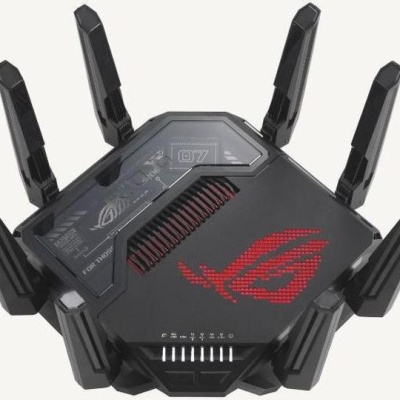 Router Asus Quad-Band ROG Rapture GT-BE98, WIFI-7, Standarde wireless: WiFi 6 (802.11ax), WiFi 7 (802.11be), IEEE 802.11a, IEEE 802.11b, IEEE 802.11g, IEEE 802.11n, IEEE 802.11ac, IPv4, IPv6, Segment Produs: BE25000, Viteza wireless: 1376+5764+5764+11529