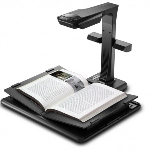 Scanner CZUR M3000 Pro, rezolutie 5246 x 3936 pixeli, 20MP, 300dpi, senzor CMOS, dimensiune maxima document A3, focalizare fixa, output JPG, PDF, Word, Excel, TIFF, pedala actiune, buton initiere scan, functie video, functie OCR