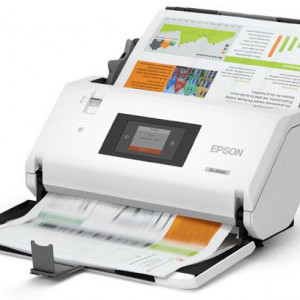 Scanner Epson WorkForce DS-32000, dimensiune A3, tip sheetfed, viteza scanare: 90 ppm mono si color, ADF 120 coli, rezolutie optica 600 X 600dpi, duplex, senzor CIS, tehnologie LED, Scanare catre BMP, JPEG, TIFF, multi-TIFF, PDF, searchable PDF, secure