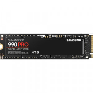 SSD Samsung, 990 PRO, retail, 4TB, NVMe M.2 2280 PCI-E, R/W speed:74500/6900 MB/s