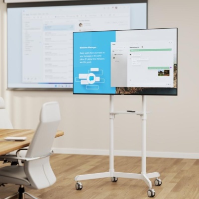 Stand TV mobil Serioux TV11-46TW, dimensiuni: 920x702x1595mm, compatibilitate dimensiune ecran: 37"-70", compatibil VESA: 200x200, 400x200, 300x300, 600x200, 350x350, 400x400, 600x400, greutate maximă suportata TV: 70 kg, interval de înclinare: 0° sau - Img 9