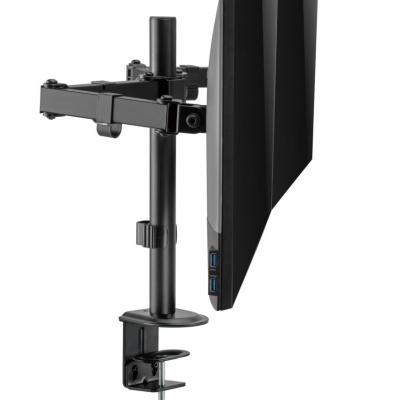 Suport 2 monitoare SeriouxMM66-C024, brat articulat monitor, compatibilitate dimensiune ecran 17"-32", greutate maximă suportata: (per ecran): 9kg, VESA: 75x75, 100x100, inclinare: +45°~-45°, pivotare: +90°~-90°, rotația ecranului: + 180°~-180°, - Img 9