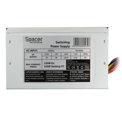 Sursa Spacer ATX 450, 230W for 450 Desktop PC, „SPS-ATX-450” - Img 5