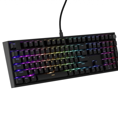 Tastatura gaming mecanica cu fir Genesis Thor 404 , iluminare RGB, switch-uri Peach, 107 taste, 11 butoane multimedia, negru - Img 8