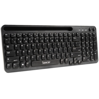 Tastatura SPACER SPKB-WS-04, Wireless, Negru