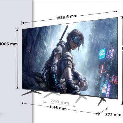 Televizor TCL QD-MiniLED 85T8D, 215 cm, Smart Google TV, 4K Ultra HD, 144Hz, Onkyo - Img 3