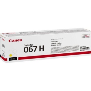Toner Canon CRG067HY, Galben, capacitate 2350 pagini, pentru LBP-631 / LBP-631-cw / LBP-633 / LBP-633cdw / CRG-067Y / CRG067Y / MF-651 / MF- 651cw / MF-655 / MF-655cdw / MF-657 / MF-657cdw. - Img 4