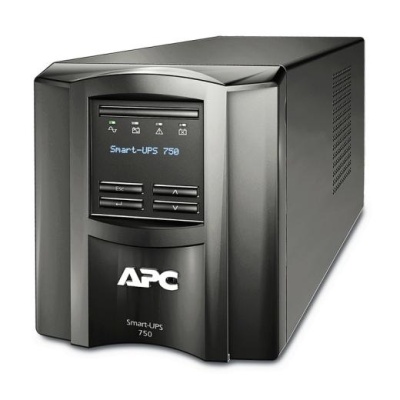 UPS APC Smart-UPS SMT line-interactive / sinusoidala 750VA / 500W 6conectori C13, baterie RBC48, optional extindere garantie cu 1/3 ani (WBEXTWAR1 YR-SP-02/WBEXTWAR3YR-SP-02)cu smart conect,3 ani garantie echipament si 2 ani garantie baterie