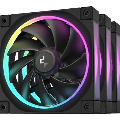 Ventilatoare DEEPCOOL FL12-3in1 120mm, CFM 55, presiune 2.82 mmAq, viteza de rotatie 500-2150 RPM +/- 10% - Img 2
