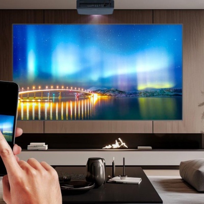 Videoproiector Optoma UHZ68LV, 4 K UHD 3840*2160, 5.000 lumeni, 3.200.000:1, 16:9/ 4:3, dimensiune maxima imagine 301'', laser 30.000 ore, distanta maxima de proiectie 10m, zoom 1.6x, 3* HDMI, 1 x USB-A power 1.5A, 2 x USB-A power 0.9A, 1 x 3D sync, 1 x