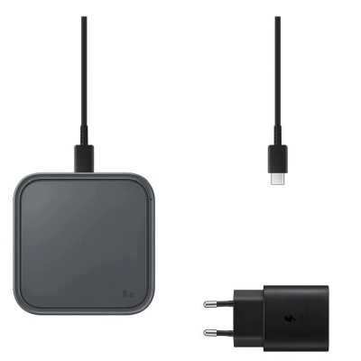 Wireless Charger Pad 15W Super Fast Wireless Charge Travel Adapter 25W Super Fast Charge USB-C to USB-C Cable 1m - Black - Img 4