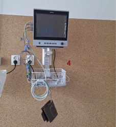 Monitor pacient X12 EDAN cu suport de prindere perete - Medicalcorp.ro