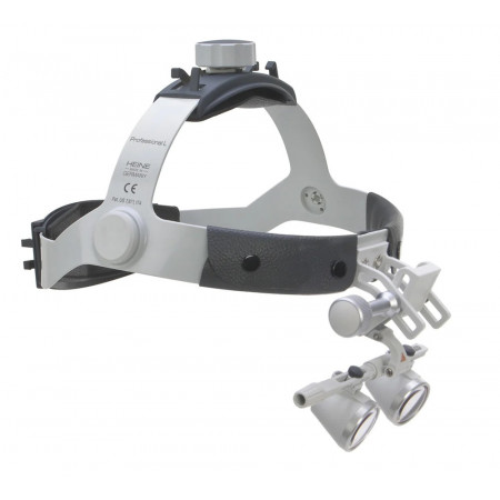 HR binocular loupe with headband 2,5X 420mm HEINE set